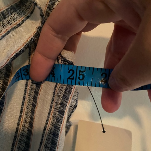 NWT Caslon Striped Tiered Midi Dress, size 3X - Picture 8 of 8